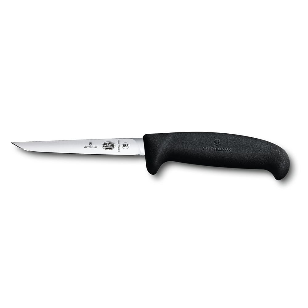 Victorinox - Swiss Army 5.5903.11M Poultry Knife w/ 4 1/2" Blade, Black Fibrox® Pro Handle