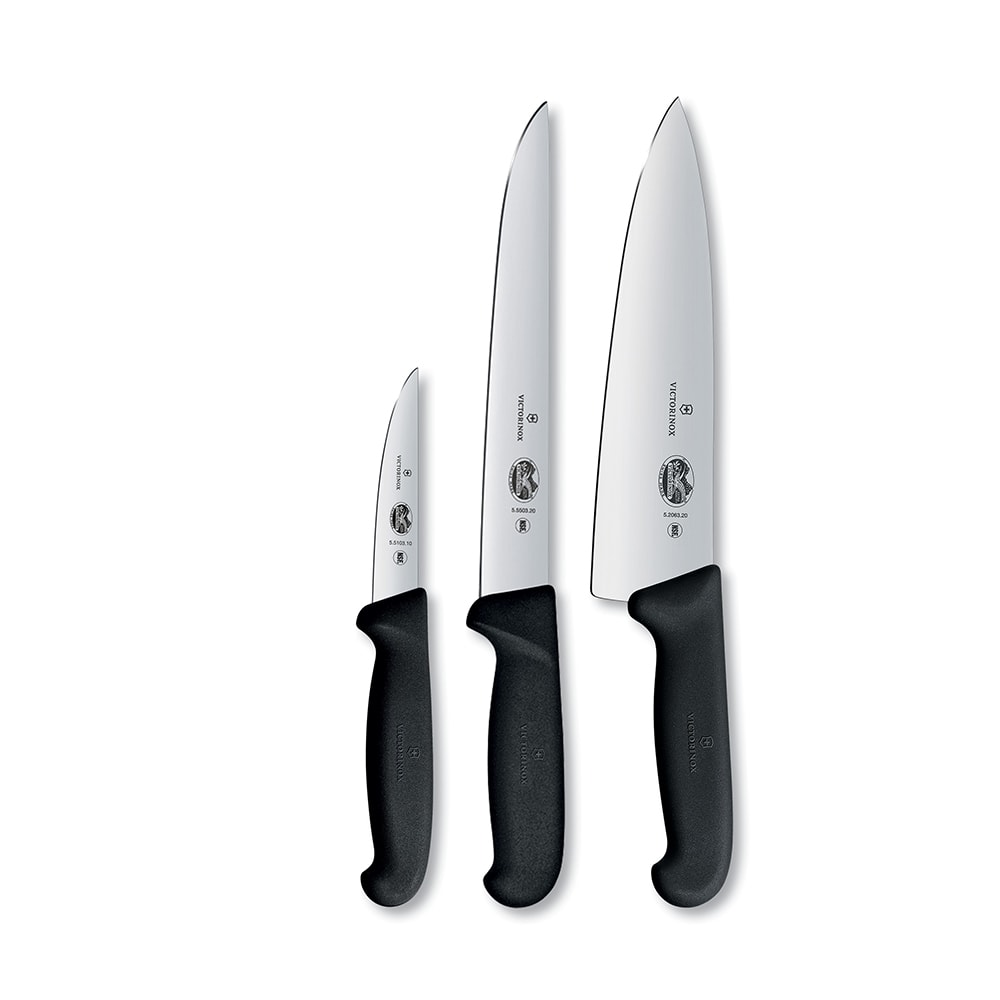 037-47892 3 Piece Chef's Knife Set w/ Black Handles