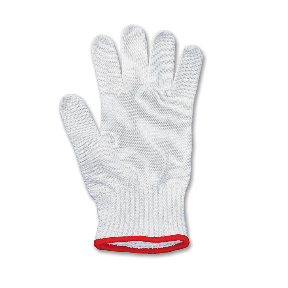 037-83002 Small Mesh Cut Resistant Glove w/ Red Wrist Band, Gray