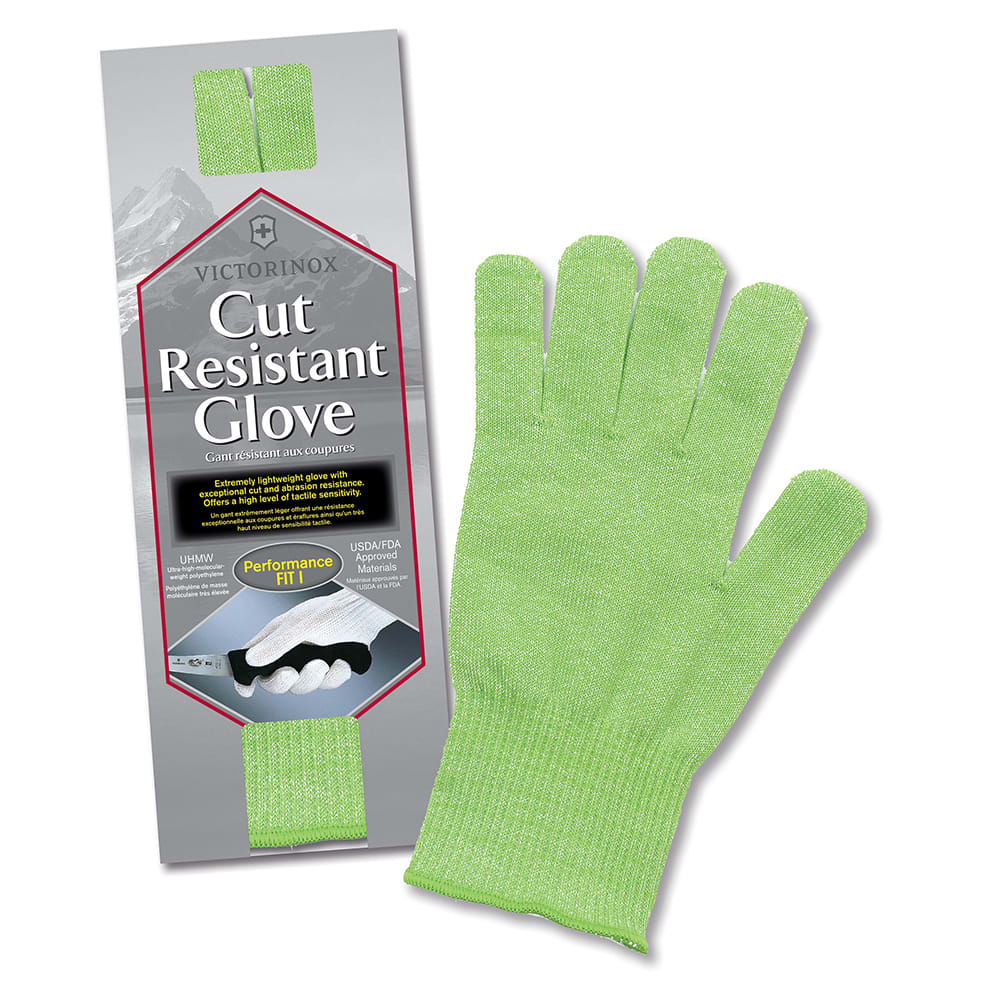 Victorinox - Swiss Army 7.9048.4 One Size Cut Resistant Glove - Blended Material, Green