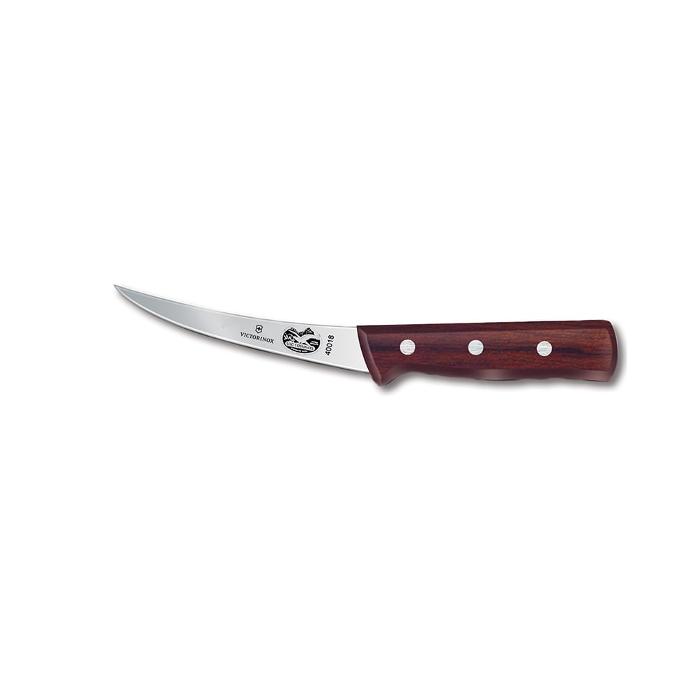 Victorinox - Swiss Army 5.6616.12 Curved Flexible Boning Knife w/ 5" Blade, Rosewood Handle