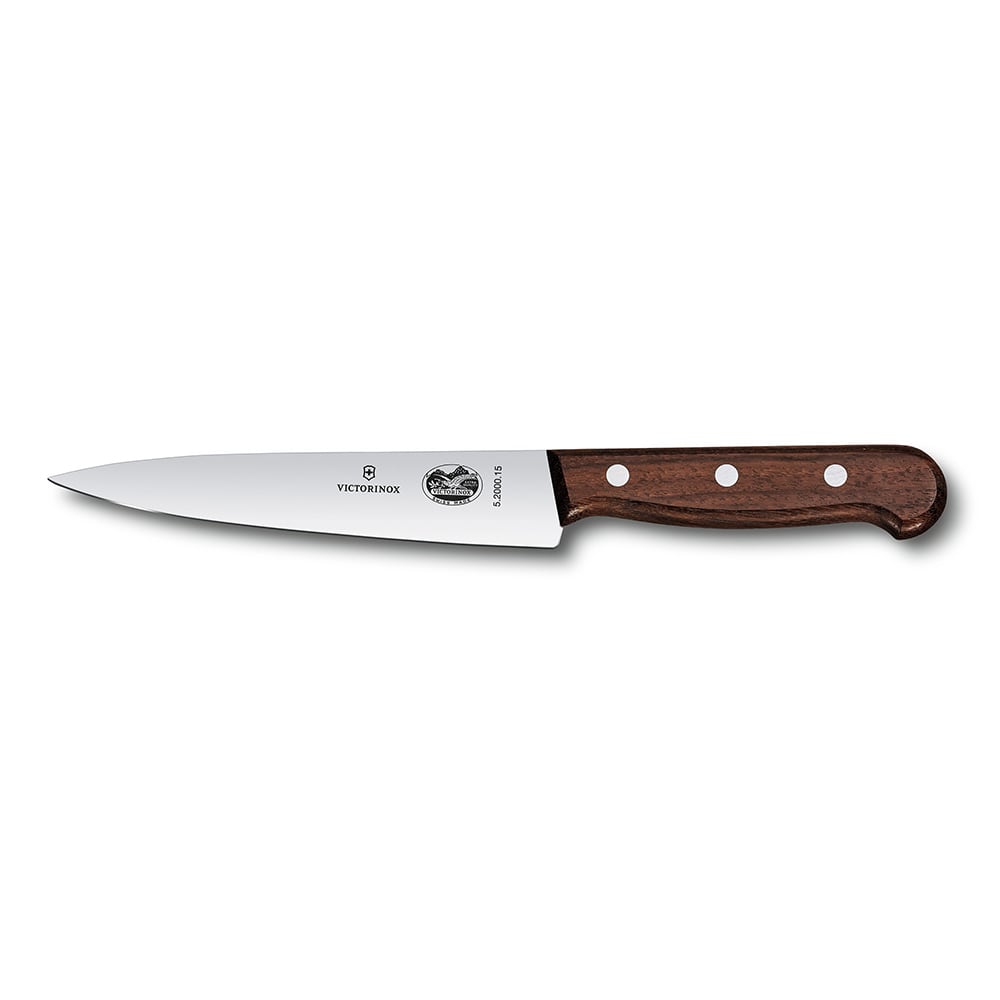Victorinox - Swiss Army 5.2000.15 Chef's Knife w/ 6" Blade, Wood Handle