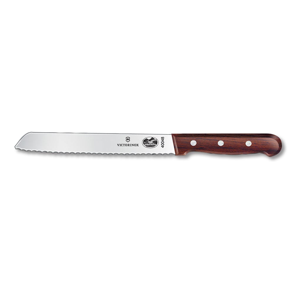Victorinox - Swiss Army 7.6058.9 Serrated Bread Knife w/ 7" Blade, Rosewood Handle