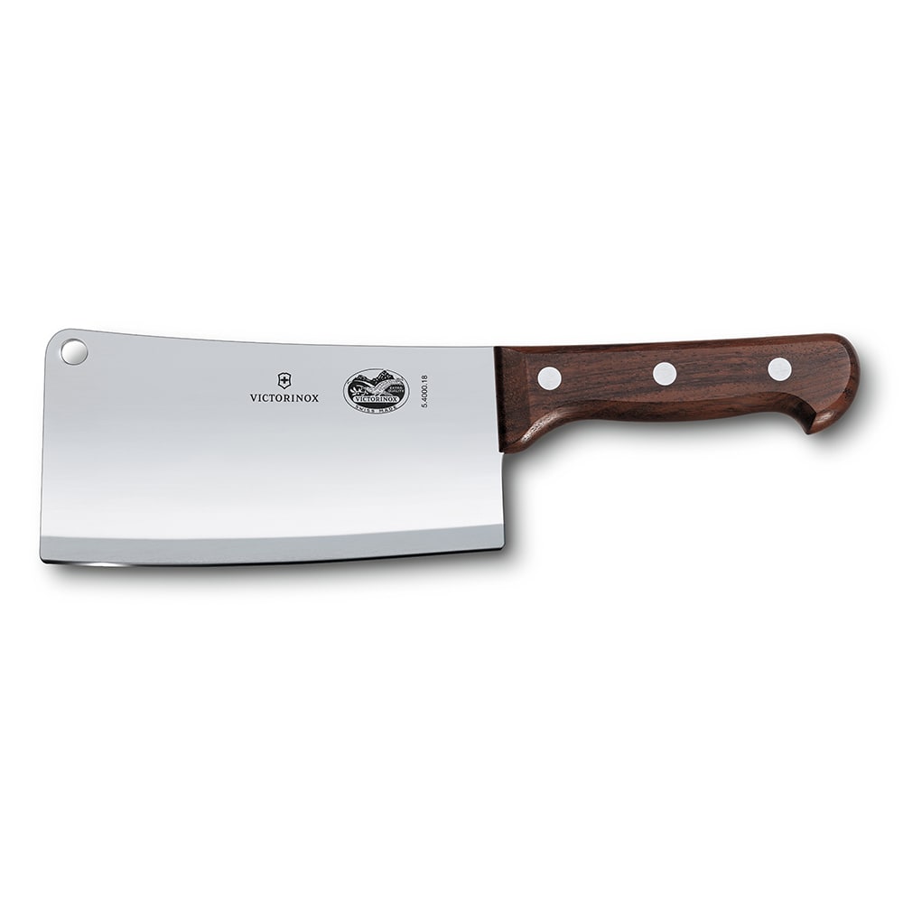 037-40093 7" Restaurant Cleaver w/ Rosewood Handle