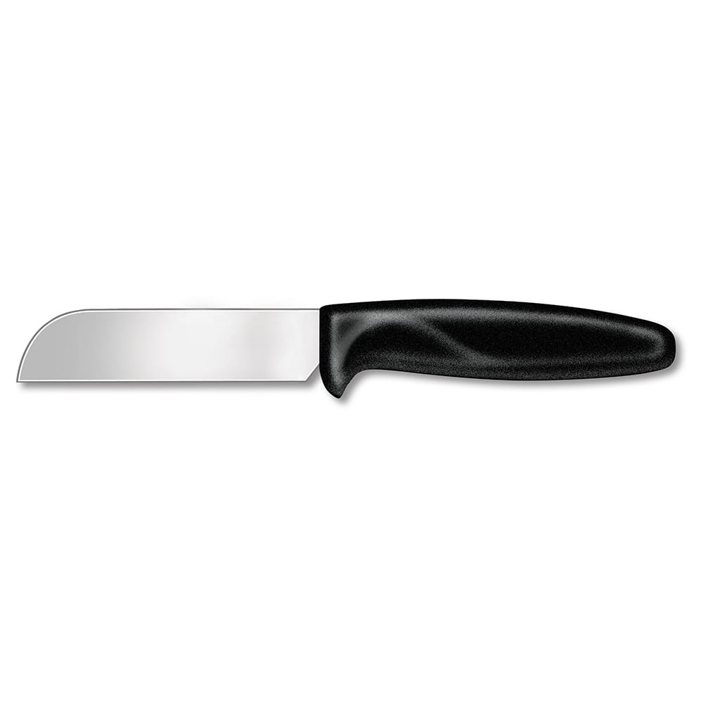 Victorinox - Swiss Army 7.6059.5 Sheep's Foot Utility/Vegetable Knife w/ 4" Blade, Black Polypropylene Handle