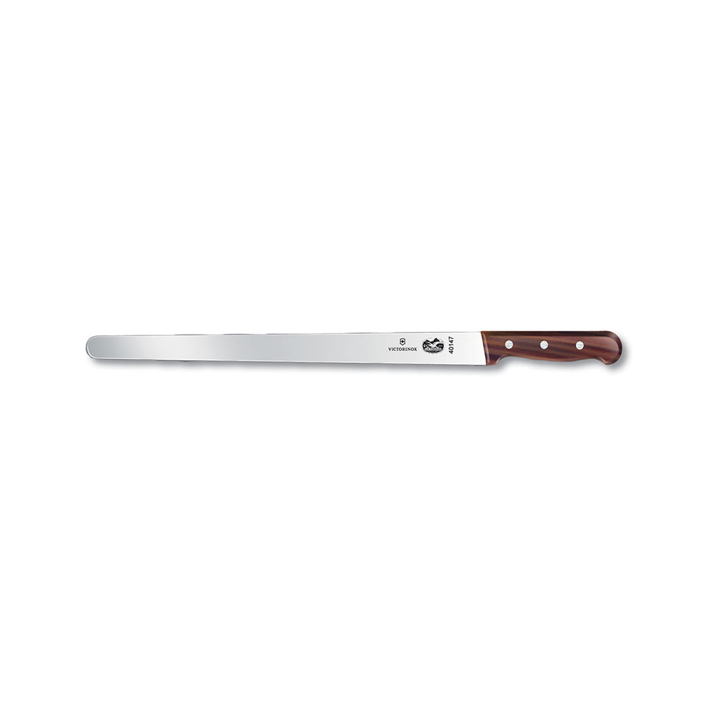037-40147 Straight Slicer Knife w/ 14" Blade, Rosewood Handle