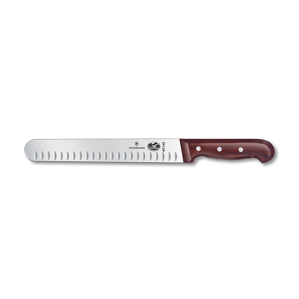 037-40149 Granton Edge Slicer Knife w/ 10" Blade, Rosewood Handle