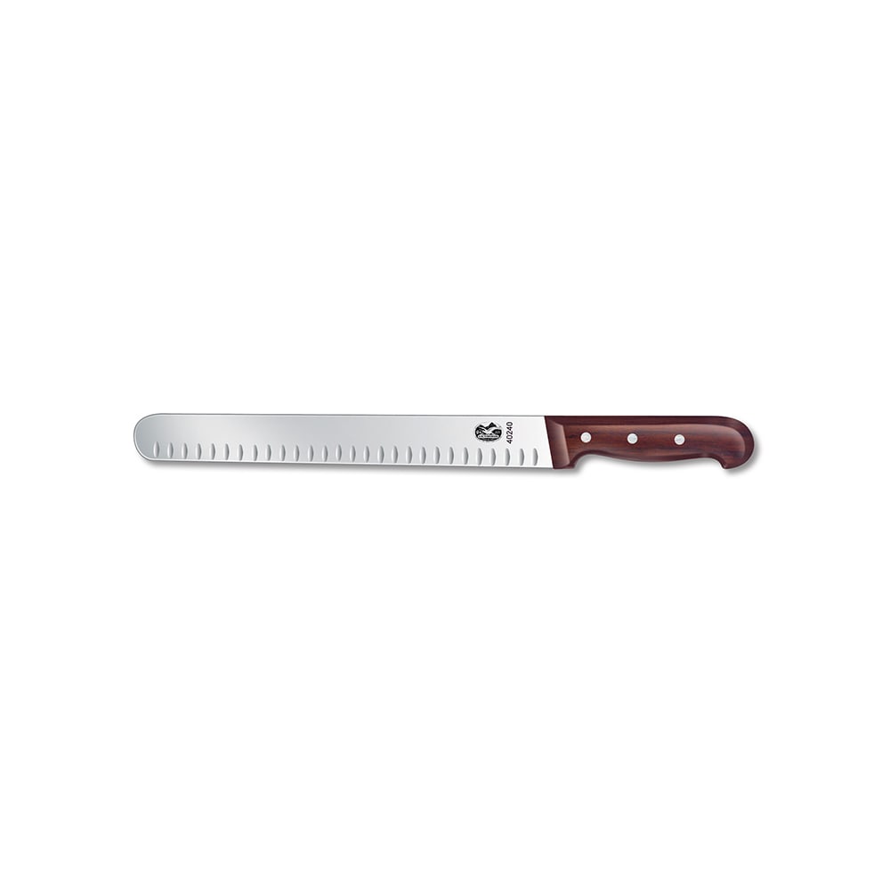 037-40240 Granton Edge Slicer Knife w/ 12" Blade, Rosewood Handle