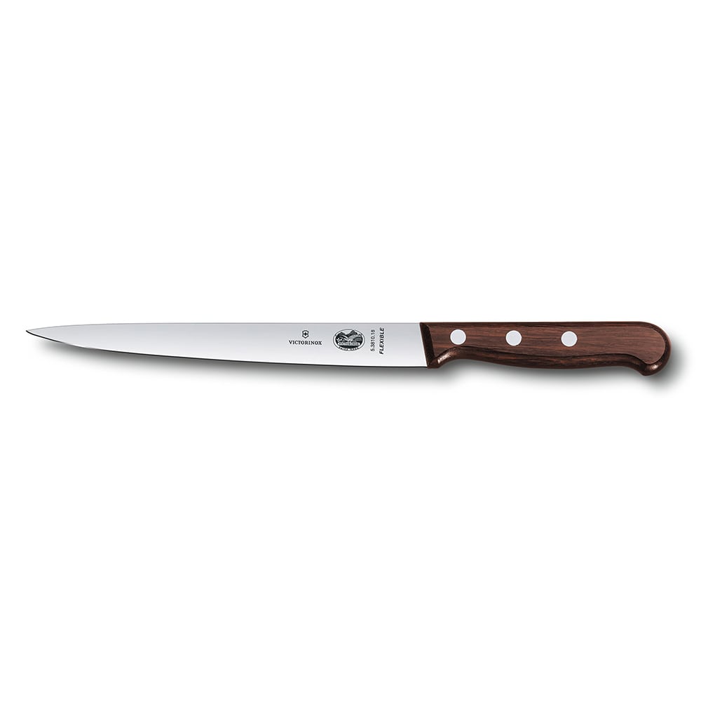 Victorinox - Swiss Army 5.3810.18 Flexible Fillet Knife w/ 7" Blade, Rosewood Handle