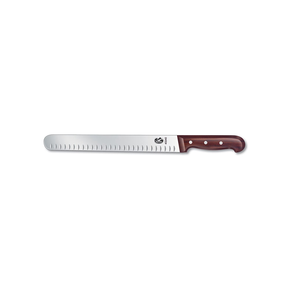Victorinox - Swiss Army 7.6059.12 Granton Edge Slicer Knife w/ 14" Blade, Rosewood Handle