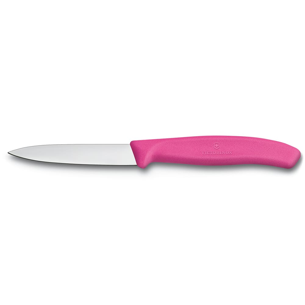 Victorinox - Swiss Army 6.7606.L115 Paring Knife w/ 3 1/4" Blade, Pink Polypropylene Handle