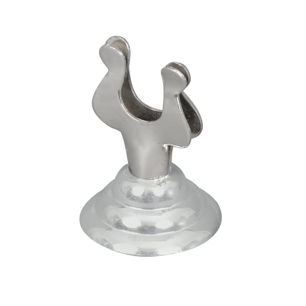 175-46795 1 1/2" Card Holder - Weighted Base, Stainless