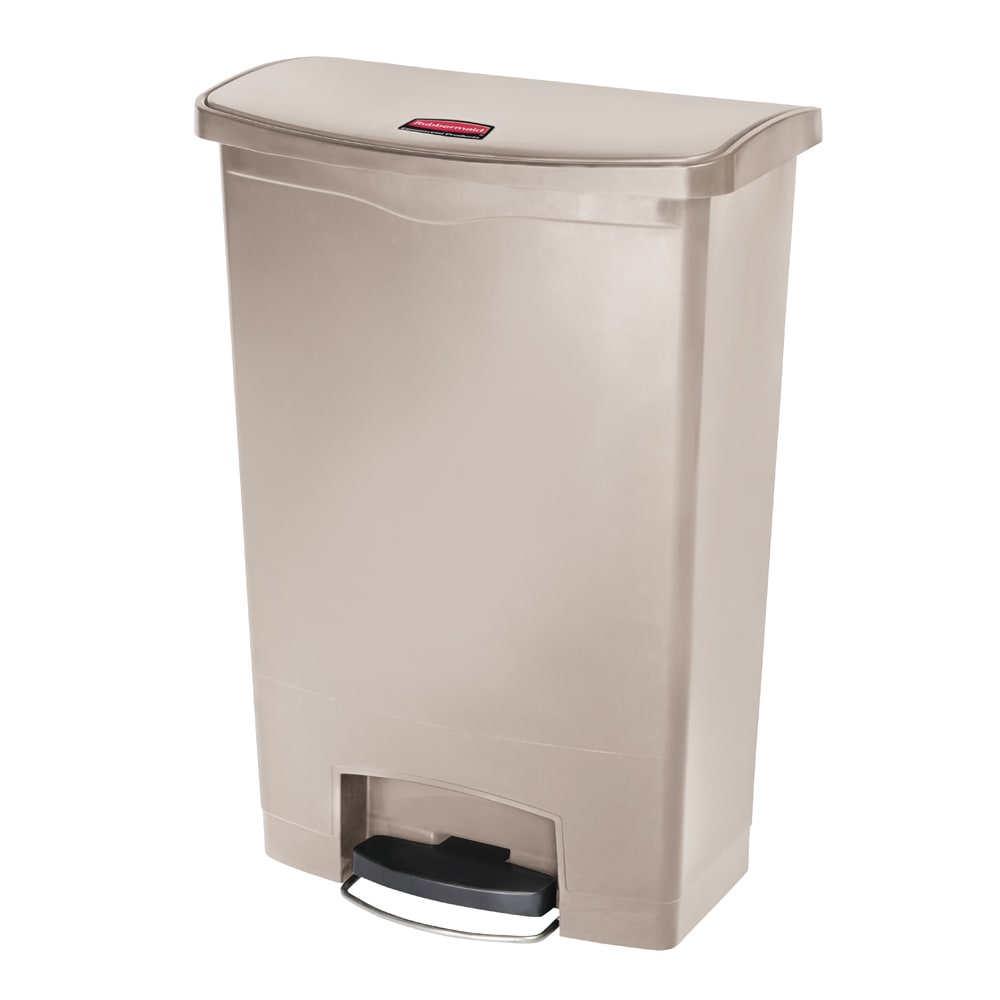 007-1883552 24 gal Rectangular Slim Jim® Step Trash Can - 22 7/16"L x 13 7/8"W x 32 1/2...