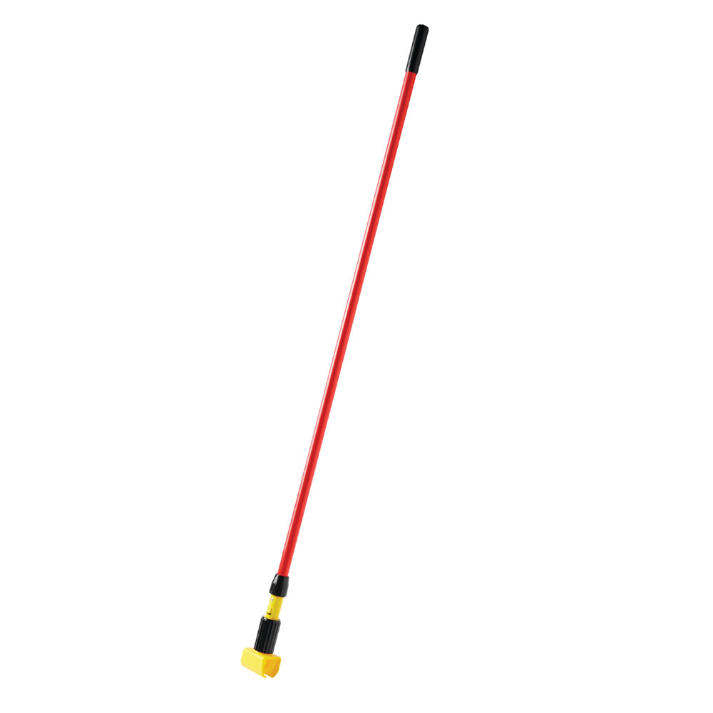 007-H24600RD00 60" Gripper Wet Mop Handle - 5" Headbands, Fiberglass/Plastic, Red