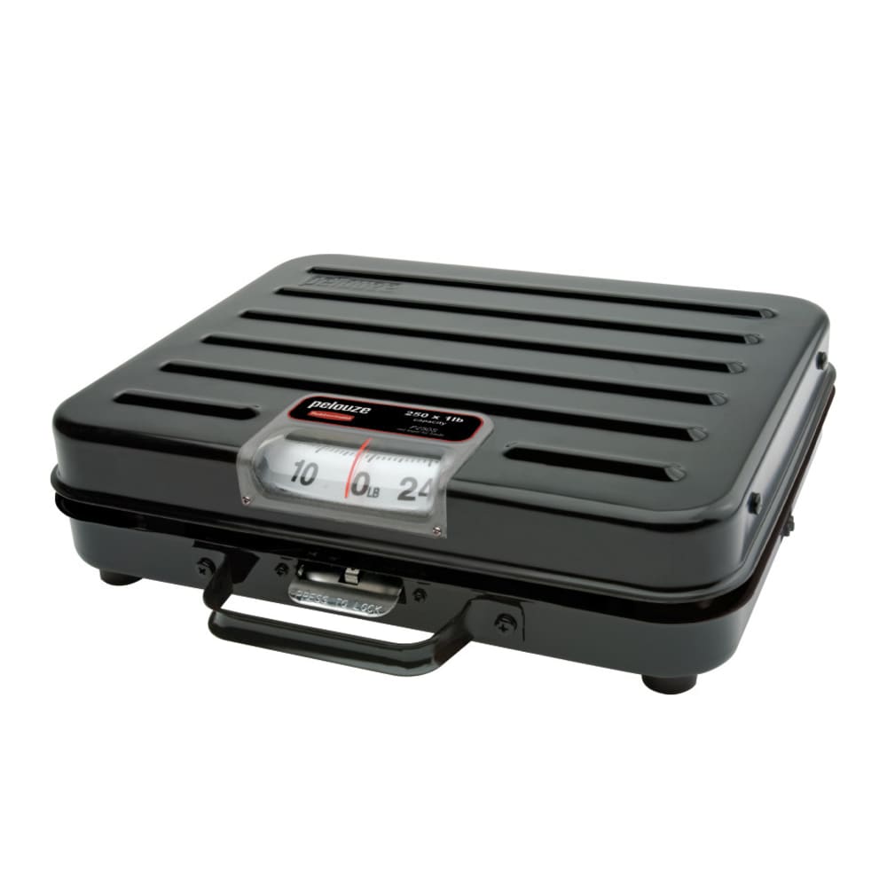 007-P250S Pelouze Receiving Scale - Dial Type, Low Profile, 250 lb x 1 lb, Enamel