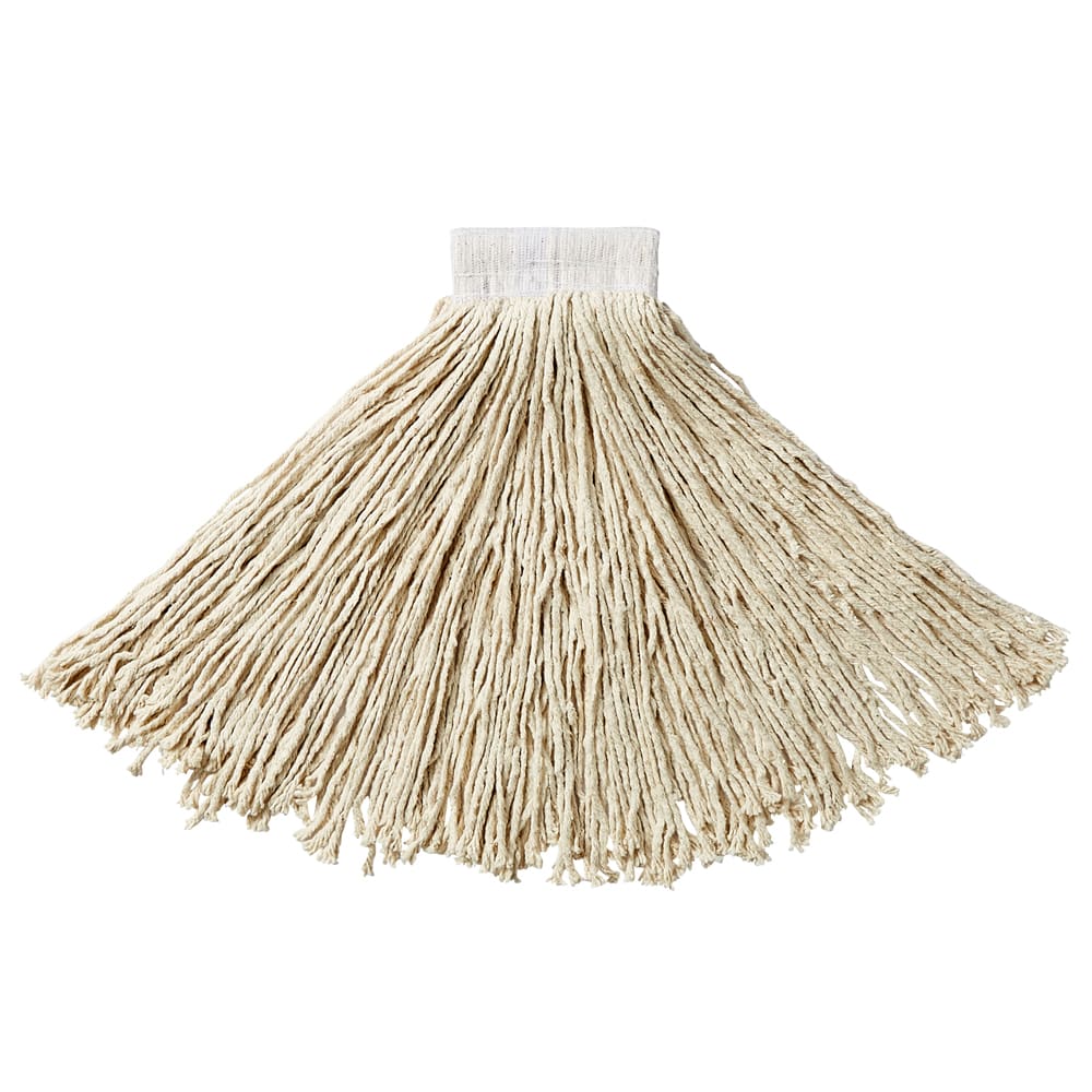 007-V158 Economy Mop Head - #24, 5" Headband, Cotton Yarn, White