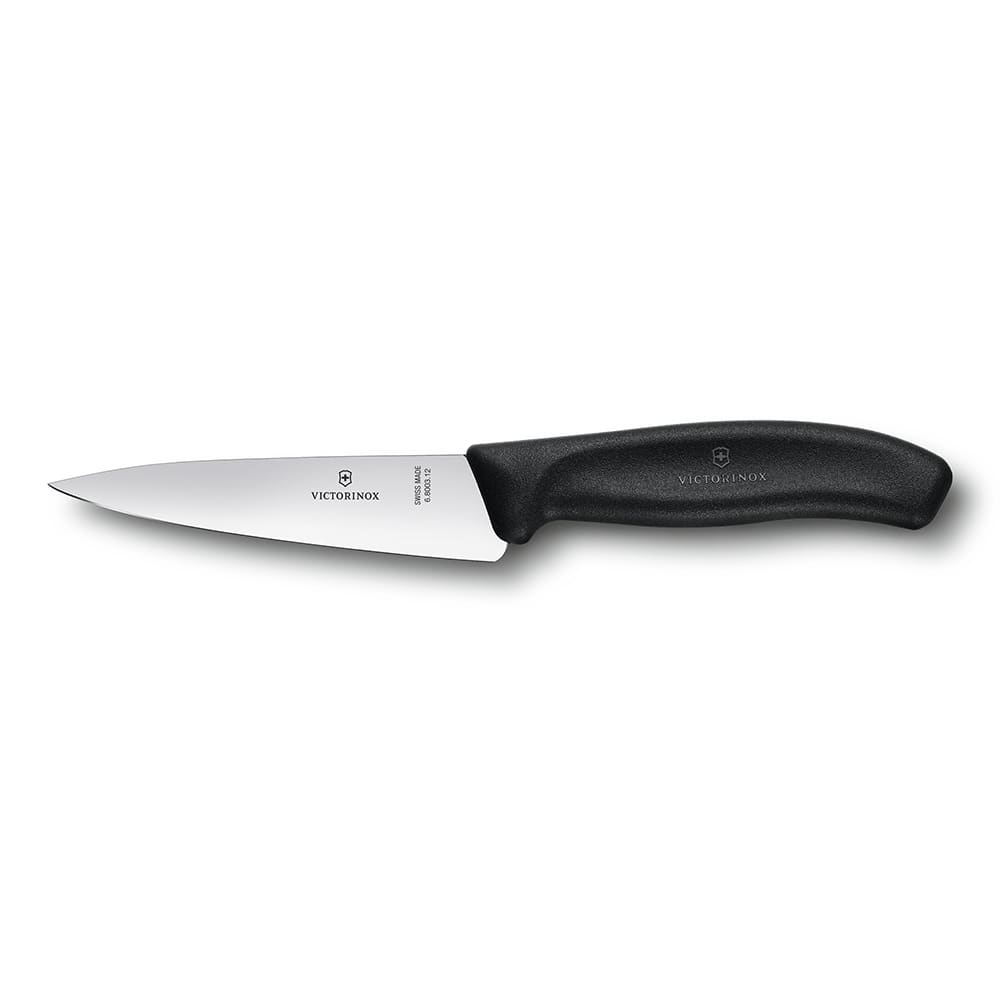 Victorinox - Swiss Army 5.2003.12-X1 Mini Chef's Knife w/ 5" Blade, Black Fibrox Handle
