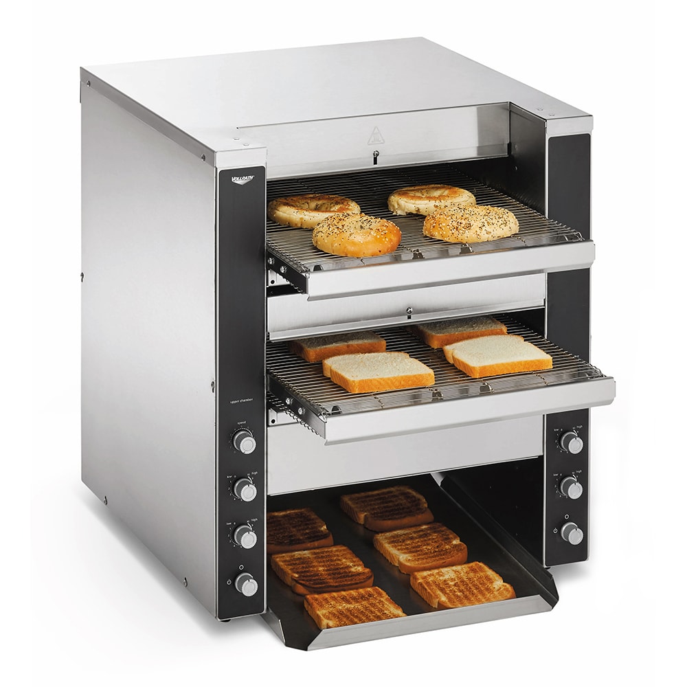 175-CVT4220DUAL Dual Conveyor Toaster - 1100 Slices/hr w/ (2) 1 1/2" to 3" Product Open...