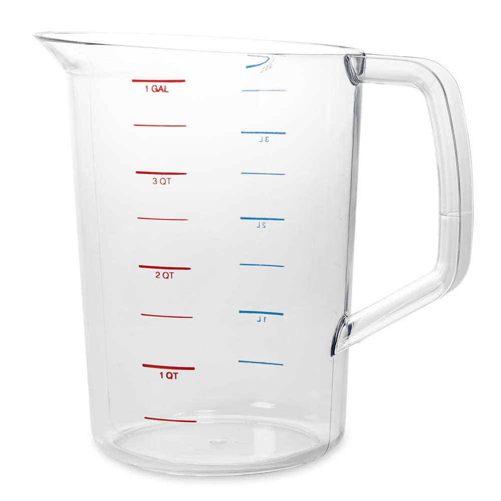007-3218 4 qt Bouncer Measuring Cup - Clear Poly