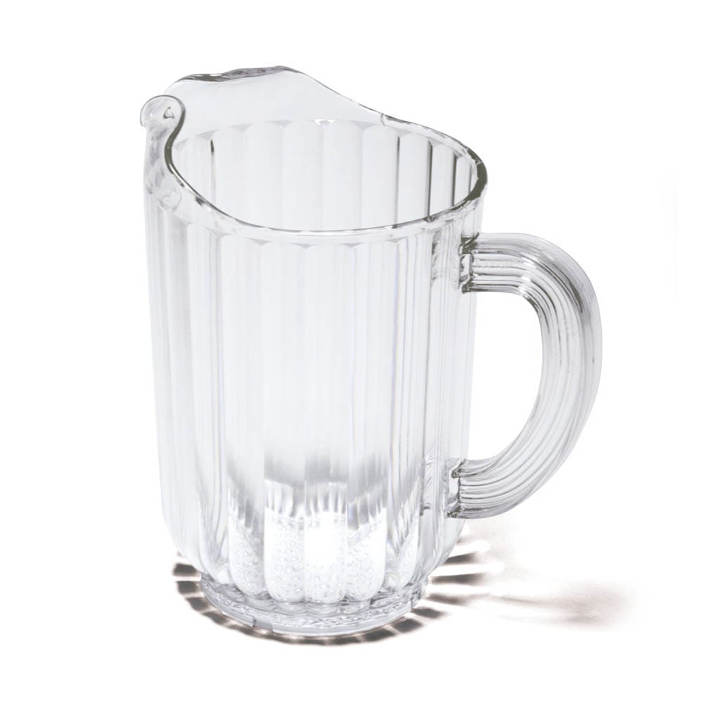 007-3338C 60 oz Plastic Pitcher w/ Drip-Proof Spout, Clear