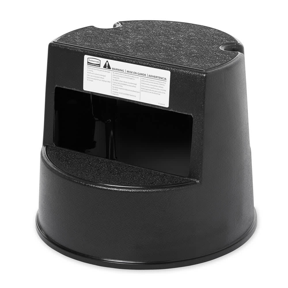 007-2523BK 16" Stepstool - 350 lb Capacity, Plastic, Black