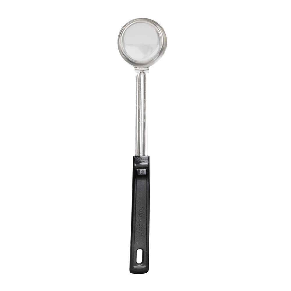 175-61157 2 oz Solid Spoodle - Black Plastic Handle, Stainless