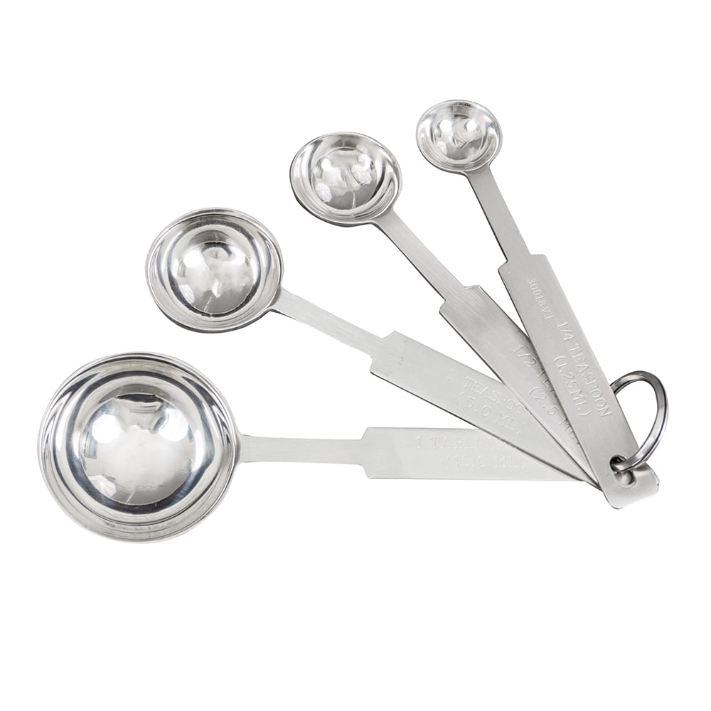 175-47118 4 Piece Measuring Spoon Set - 18 ga Stainless