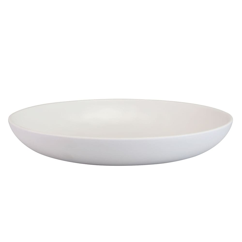 701-RT107OVOW 10" x 7" Oval Melamine Dinner Plate - Off White