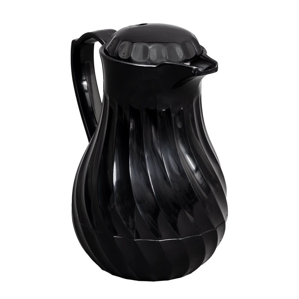 175-52172BK 20 oz Beverage Server - 3 Color Tabs, Poly, Black