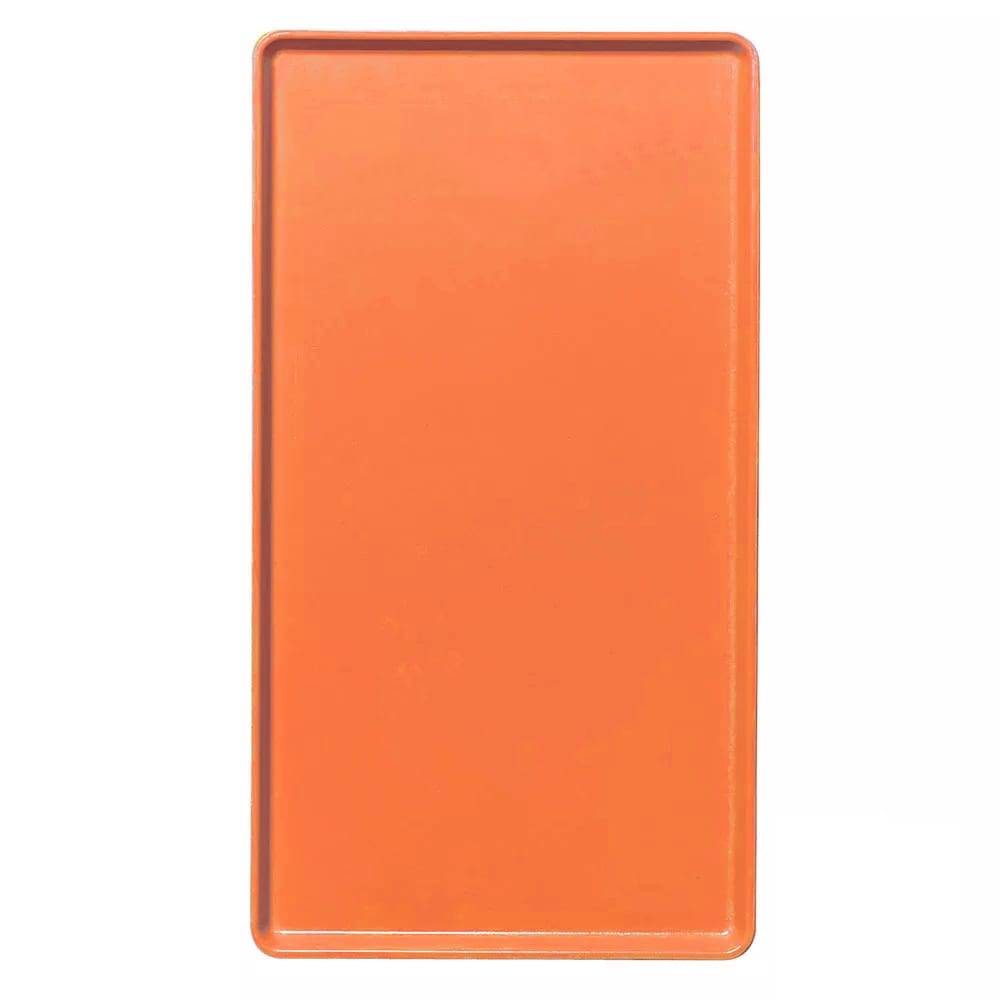 144-1220D220 Rectangular Dietary Tray - For Patient Feeding, 12" x 20", Citrus Orange