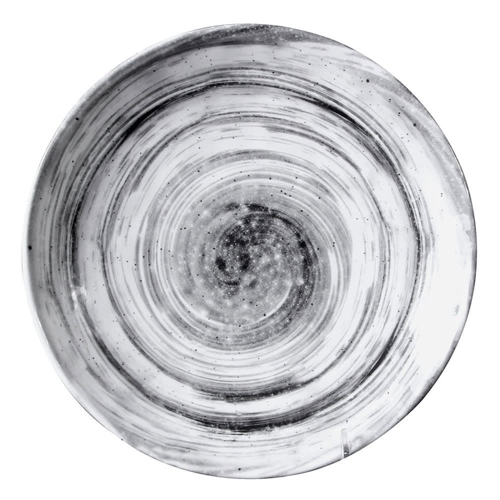 701-D110RBD 10 1/8" Round Melamine Dinner Plate, Black