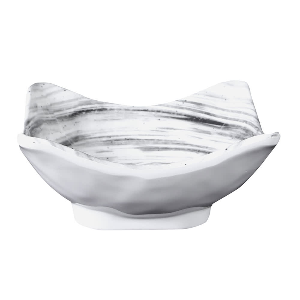 701-D52SQBD 9 oz Square Melamine Bowl, Black