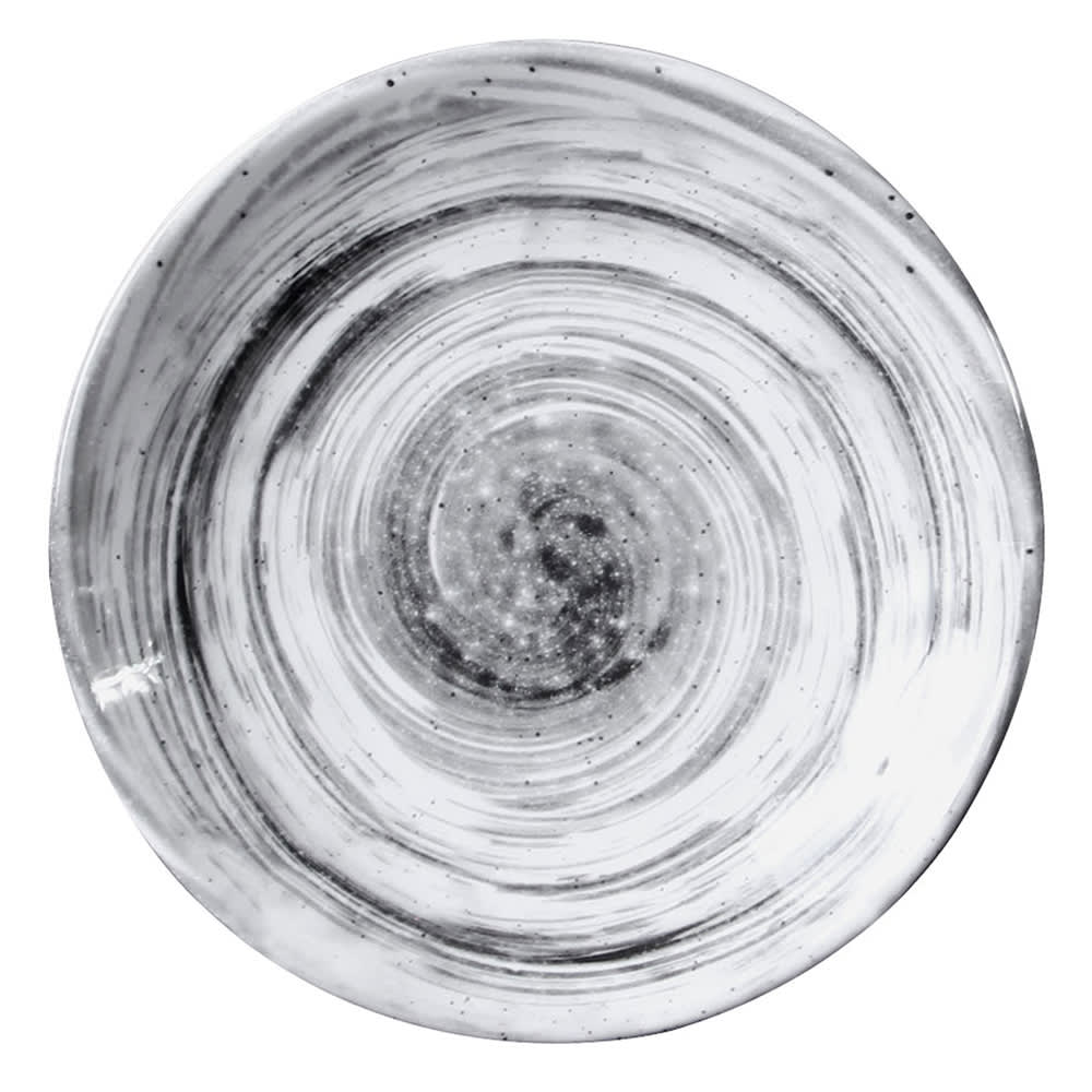 701-D61RBD 6 1/8" Round Melamine Dessert Plate, Black
