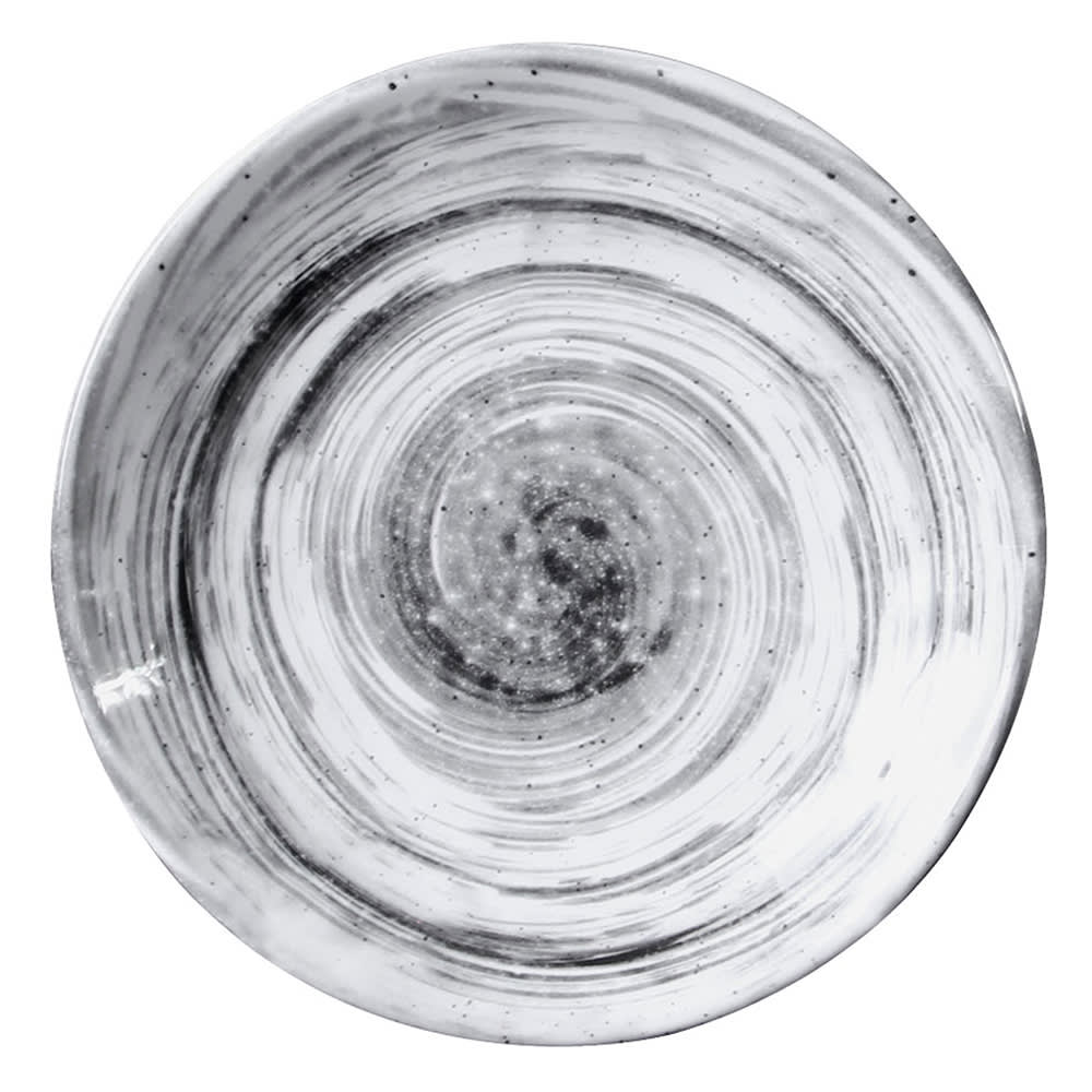 701-D71RBD 7 5/8" Round Melamine Salad Plate, Black