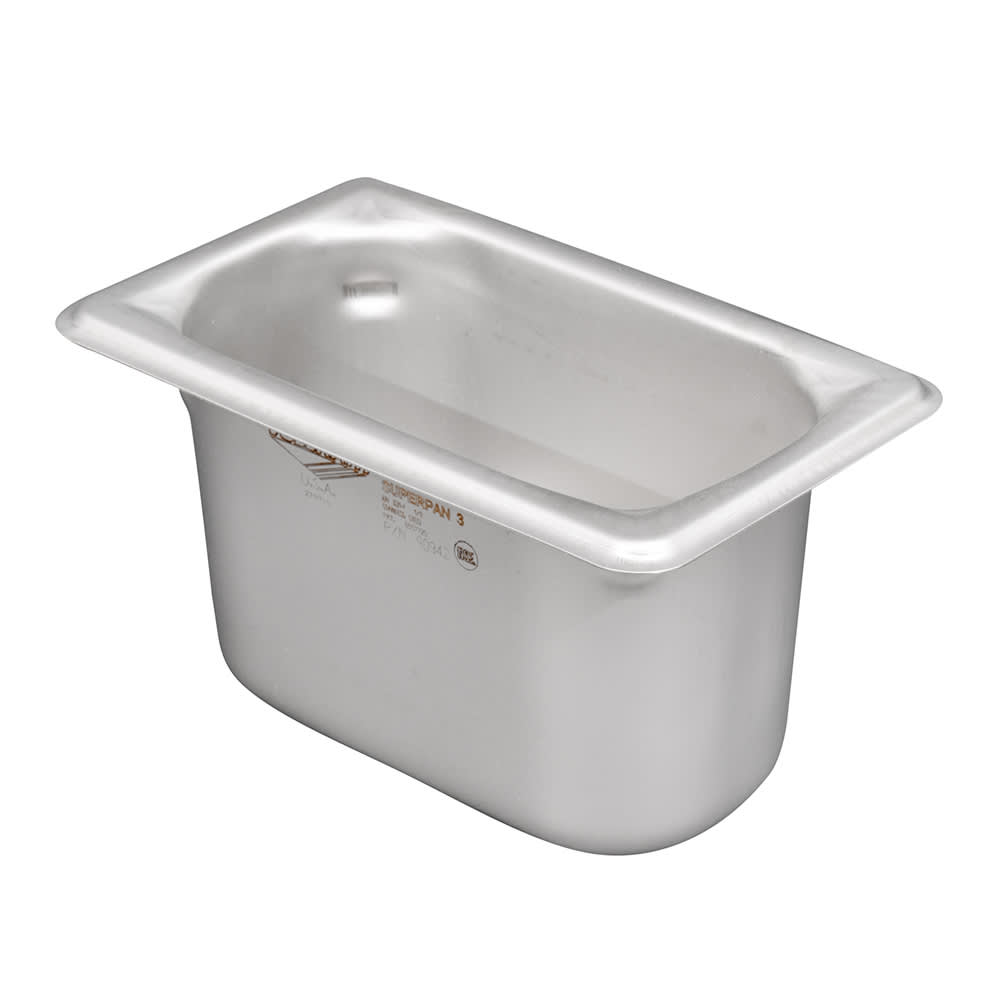 175-90942 Super Pan 3® Ninth Size Steam Pan - Stainless Steel