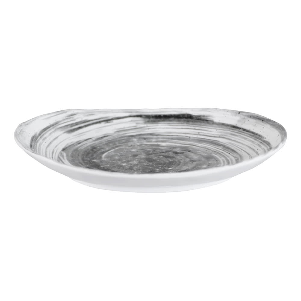 701-D1181OVBD 11" x 8 3/8" Oval Melamine Dinner Plate - Black