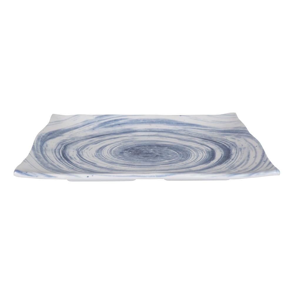 701-D1281RCND Rectangular Melamine Dinner Plate - 12 1/8" x 8 1/2", Navy