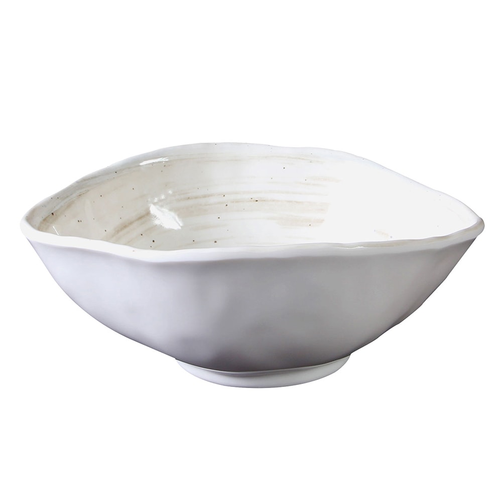 701-D863OVTD 28 oz Oval Melamine Bowl, Taupe