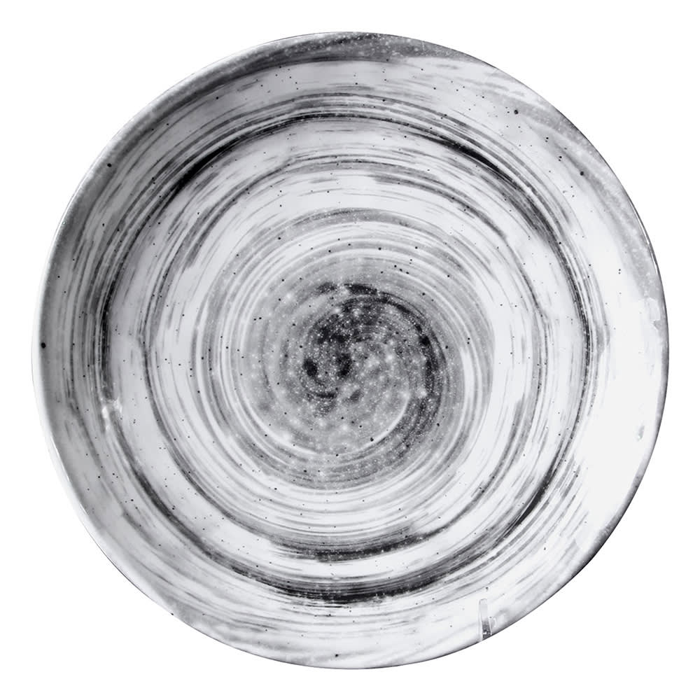 701-D9138RBD 9 1/2" Round Melamine Dinner Plate, Black