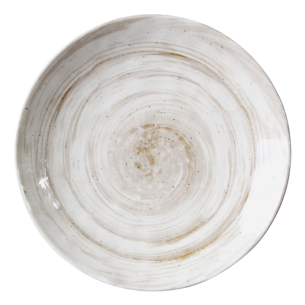 701-D9138RTD 9 1/2" Round Melamine Dinner Plate, Taupe