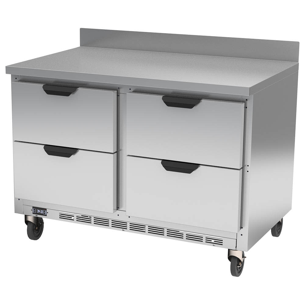 118-WTRD48AHC4FIP 48" Worktop Refrigerator w/ (2) Section, 115v