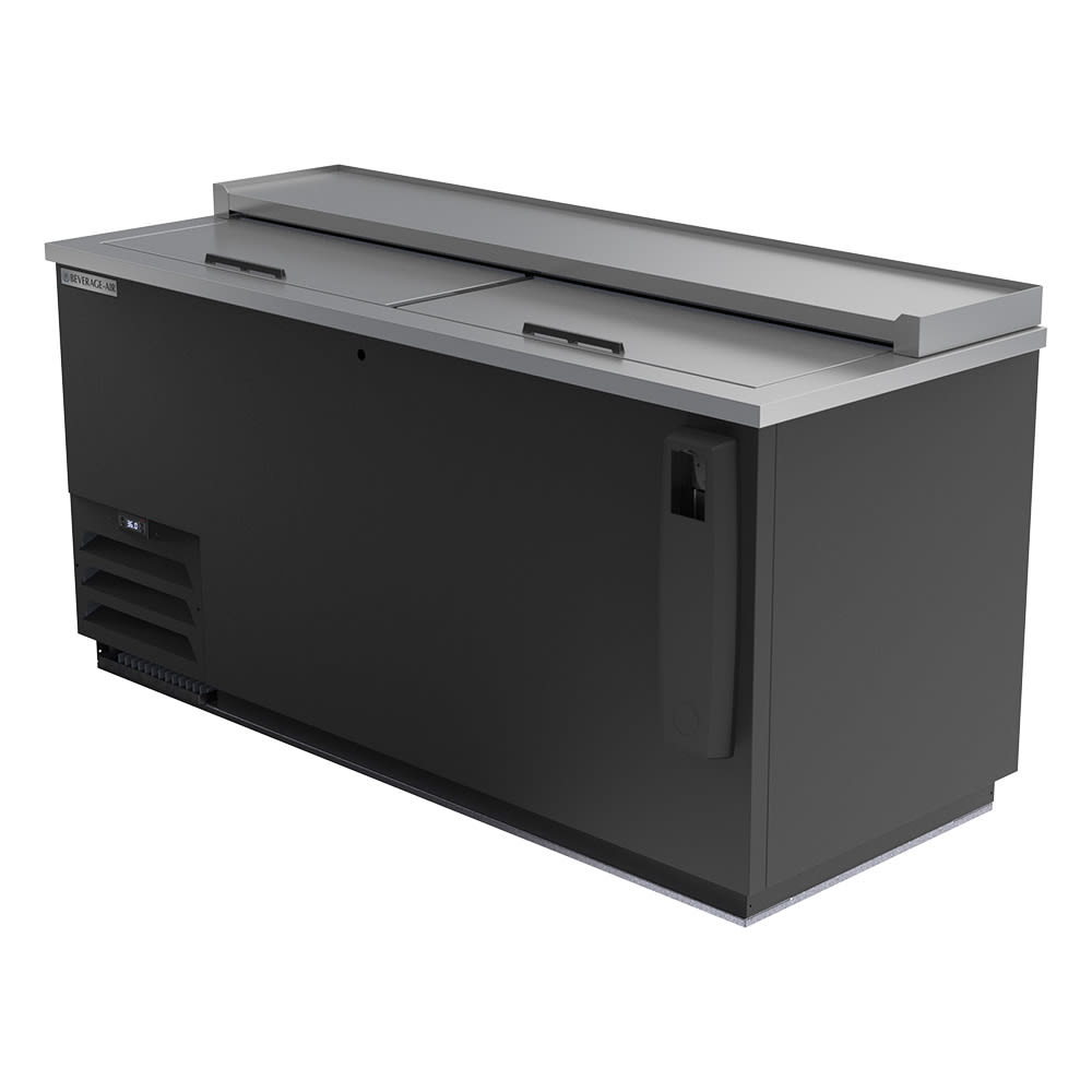 118-DW64HCB 65" Forced Air Bottle Cooler - Holds (606) 12 oz Bottles, Bottle Opener, 115v