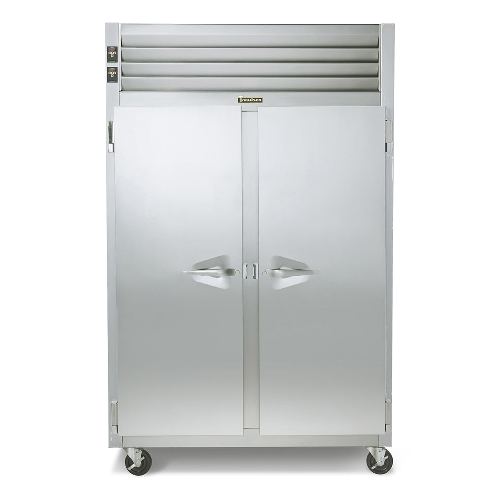 206-RDT232DFHS 48" Two Section Commercial Refrigerator Freezer - Solid Doors, Top Compressor...