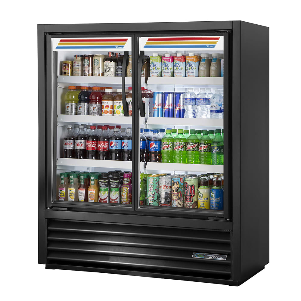 598-TVM48SL54HCVM01 47 1/8" TVM Series Two Section Glass Door Merchandiser - (2) Left/Right...