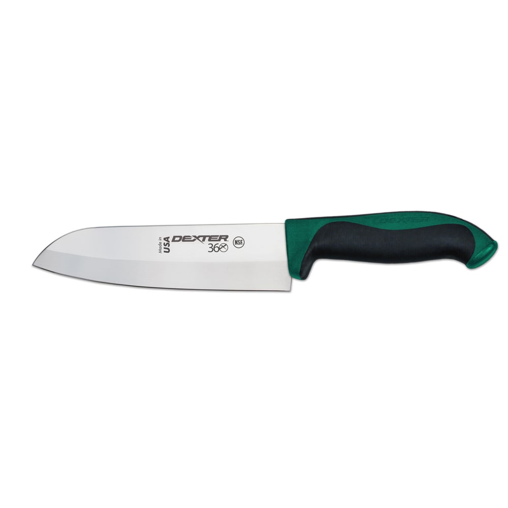 135-36004G 7" Stamped Santoku Knife w/ Straight Edge, Carbon Steel