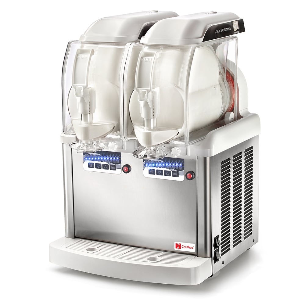 Crathco GT PUSH 2 Frozen Drink Machine w/ (2) 1 3/10 gal Bowls, 18"W, 115v