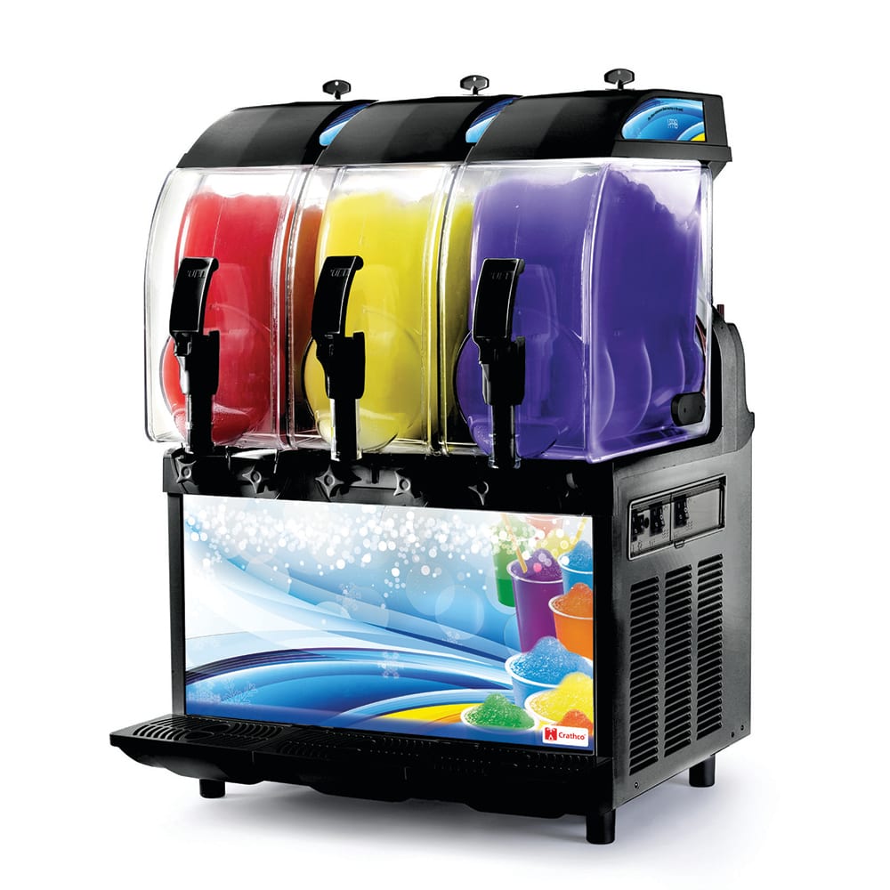 Crathco I-PRO 3E LIGHT Frozen Drink Machine w/ (3) 2 9/10 gal Bowls, 23"W, 115v