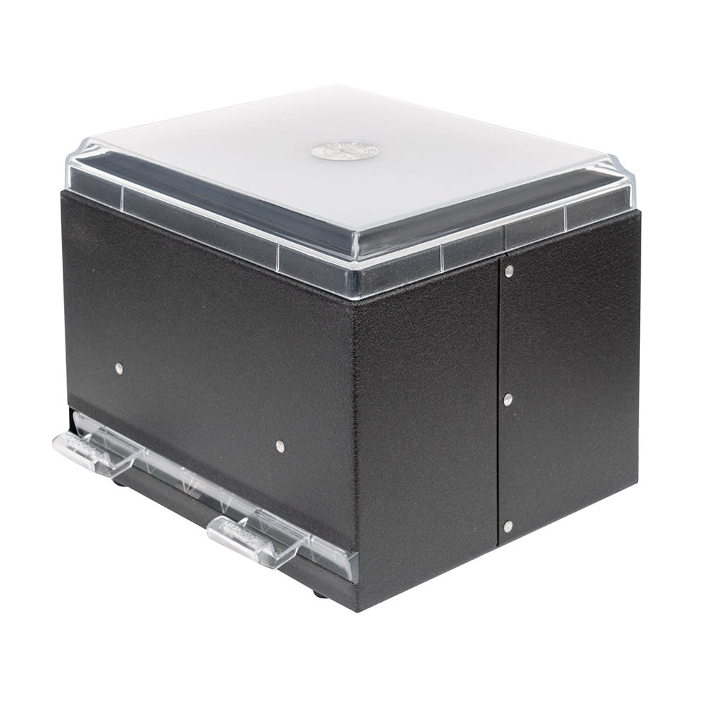 175-380206 Double Sided Straw Dispenser - 500 Capacity, Black