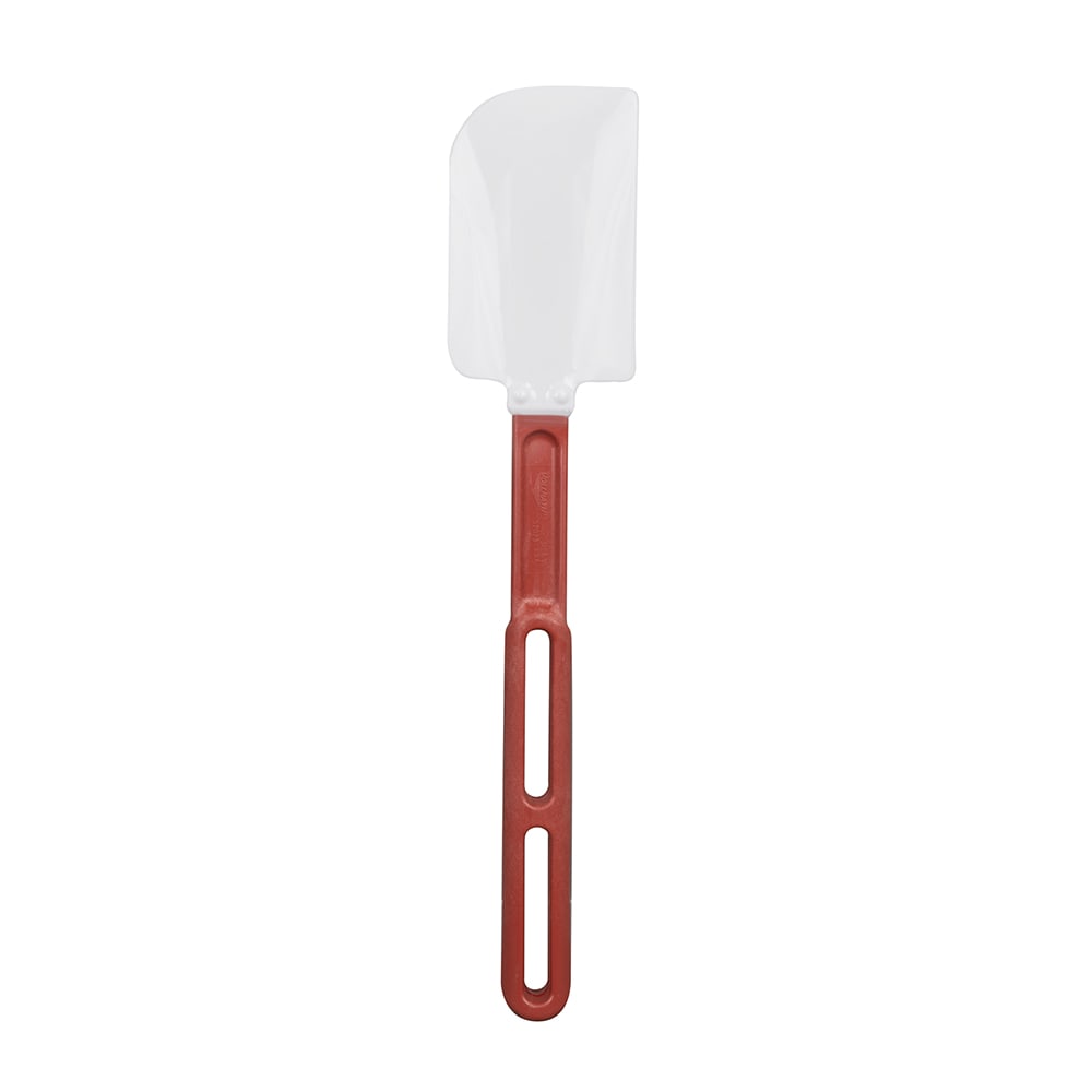 175-52023 13 1/2" High-Temp Spatula - Contoured Flexible Blade, White