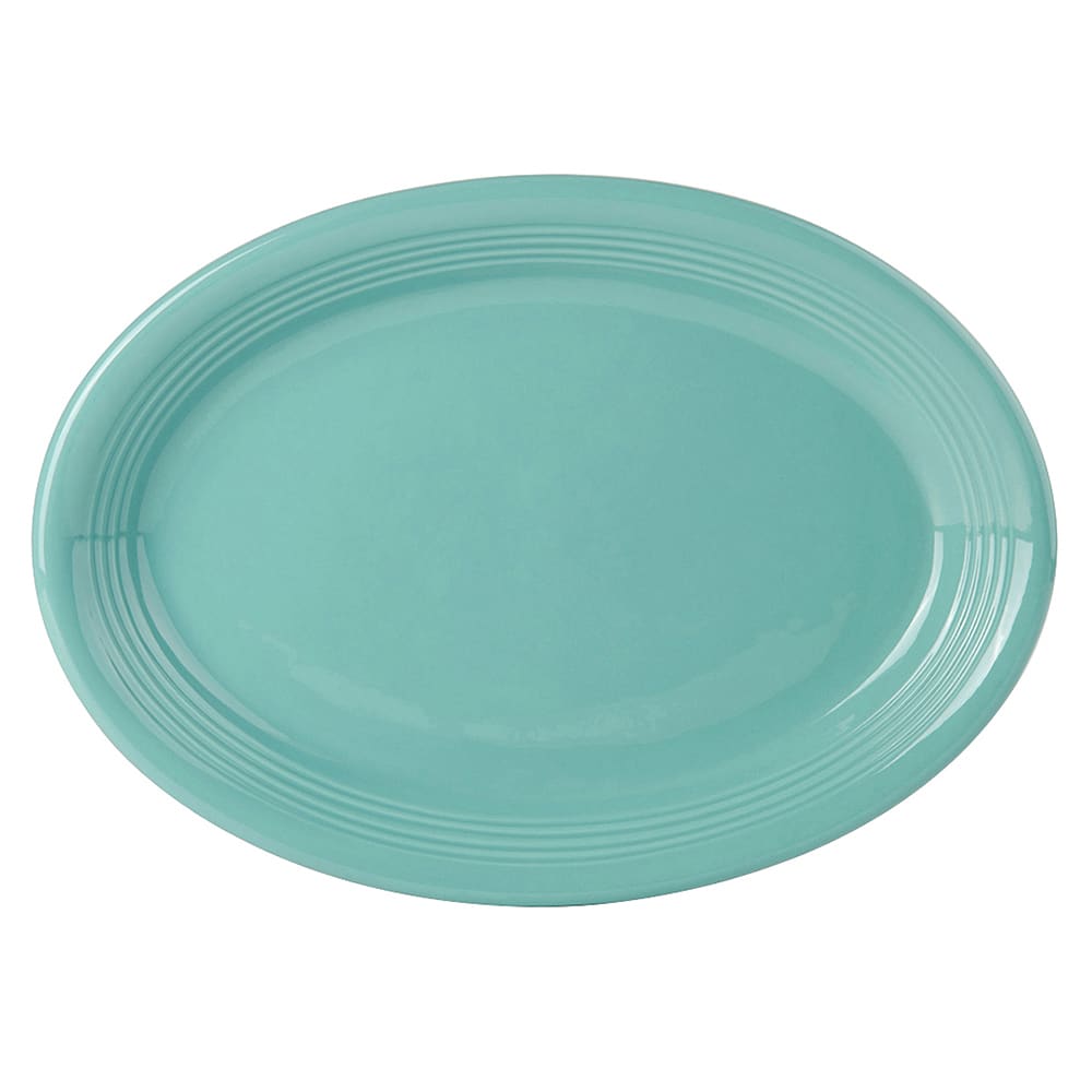 424-CIH1352 13 1/2" x 9 3/4" Oval Platter - China, Island Blue
